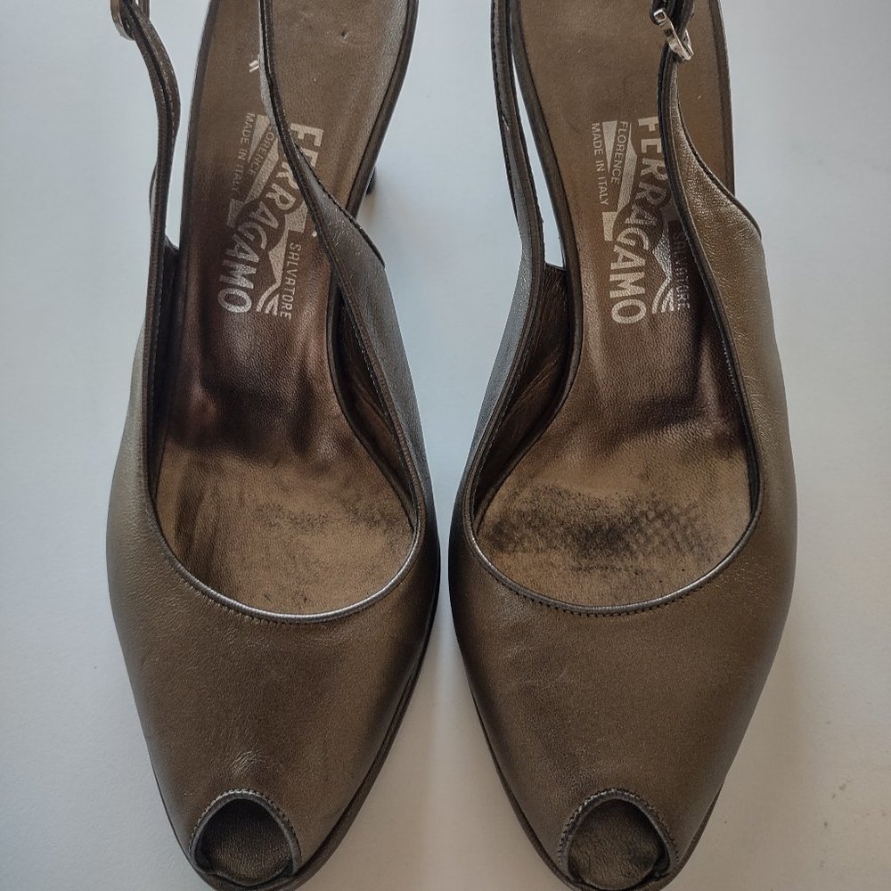 Ferragamo Peep Toe Heel Sandals